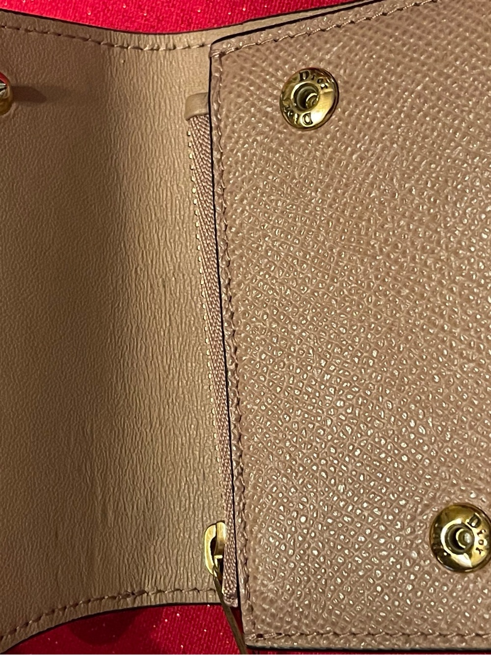 Dior Mini Saddle Wallet in Dusty Rose with Gold Hardware - Picture 8 of 10